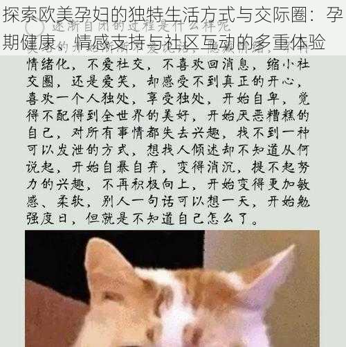 探索欧美孕妇的独特生活方式与交际圈:孕期健康、情感支持与社区互动的多重体验