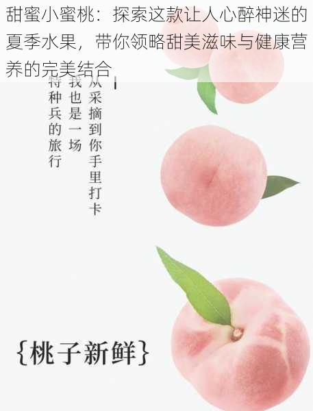 甜蜜小蜜桃:探索这款让人心醉神迷的夏季水果,带你领略甜美滋味与健康营养的完美结合