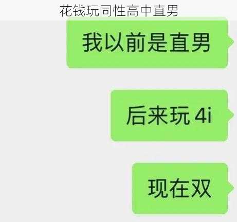 花钱玩同性高中直男